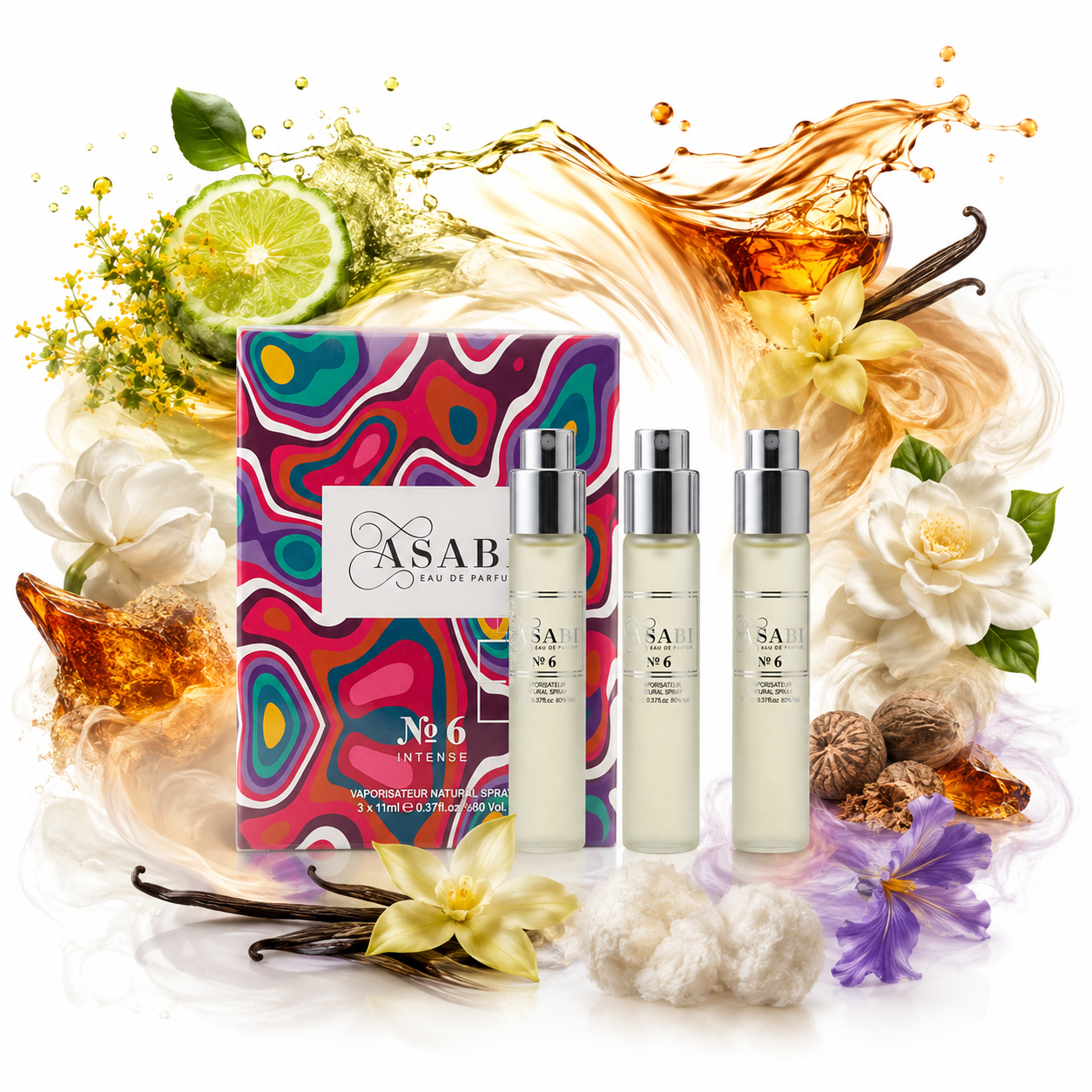 ASABI No. 6 Intense Eau de Parfum 3 × 11 ml