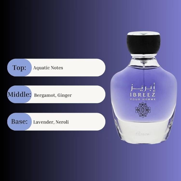 Ibreez Pour Homme Rasasi – 100 ml Eau de Parfum