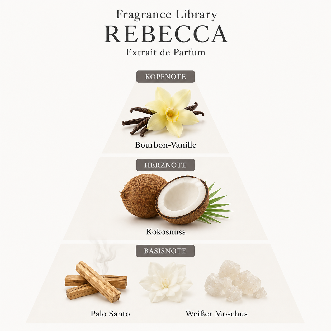 Fragrance Library REBECCA Extrait de Parfum 50 ml Vanille Cremig