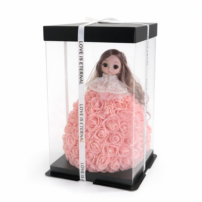 Rosenpuppe in Geschenkbox – Love is Eternal