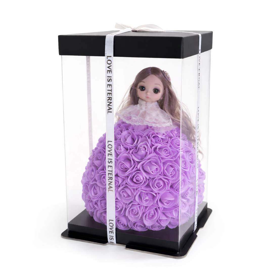 Rosenpuppe in Geschenkbox – Love is Eternal