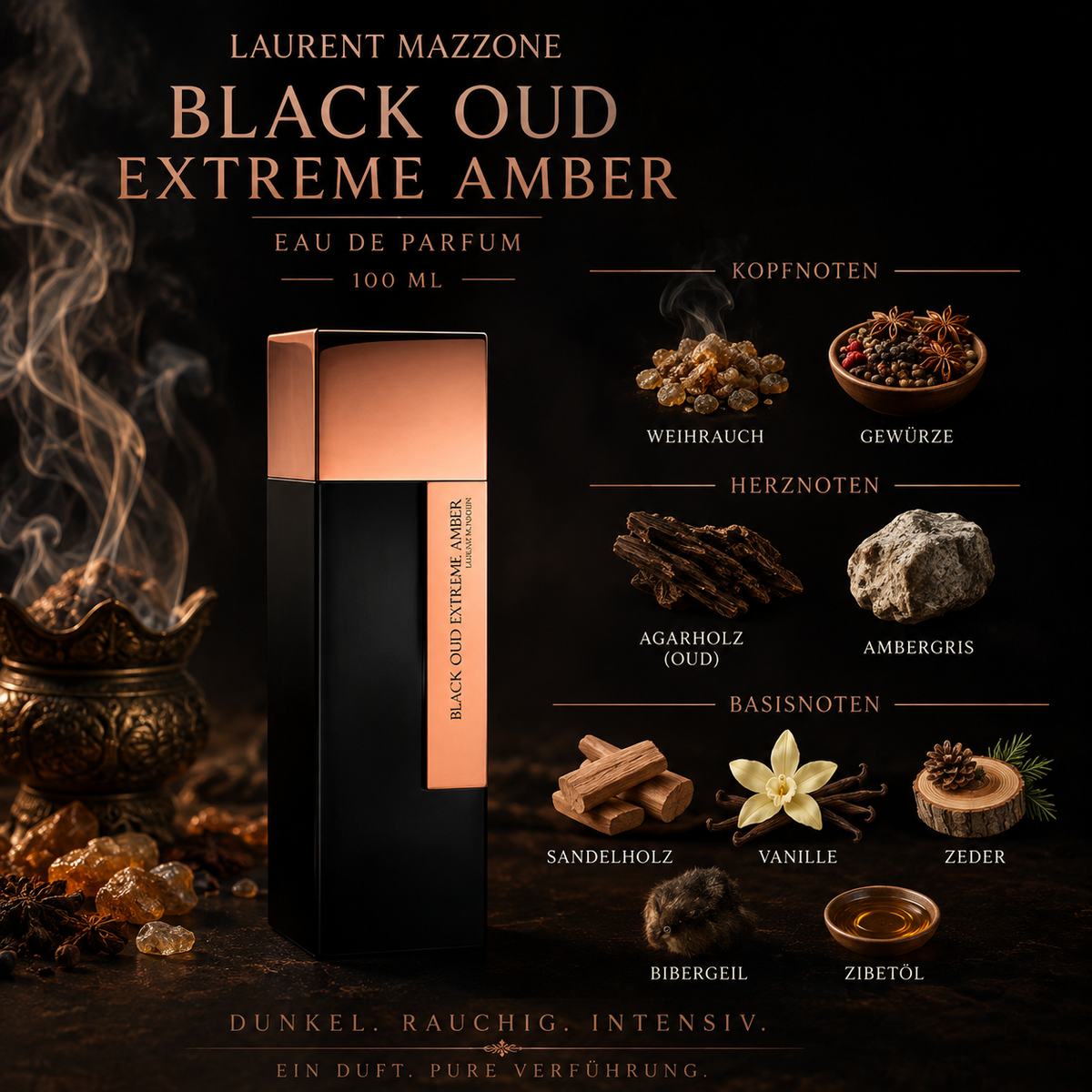 Laurent Mazzone Black Oud Extreme Amber – 100 ml