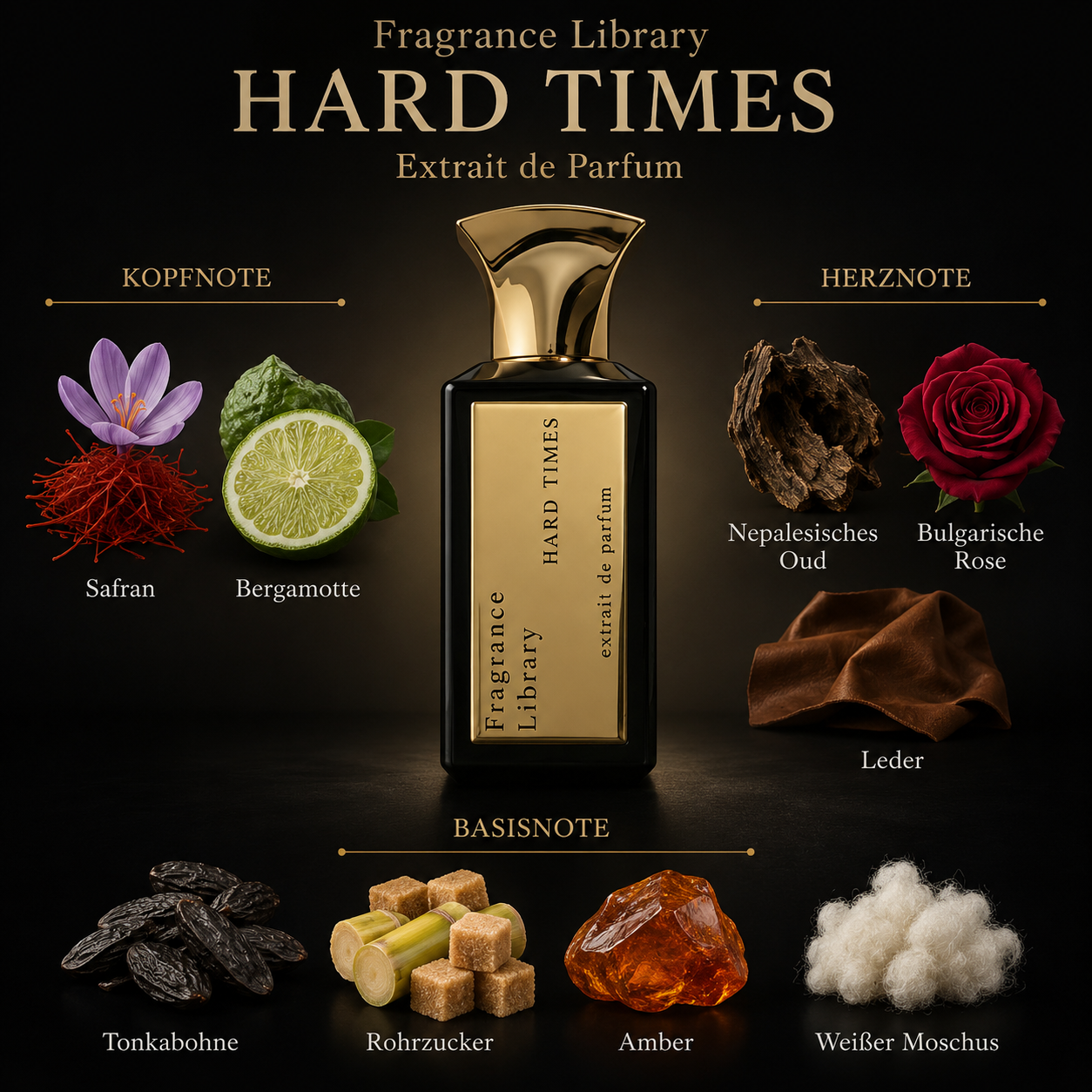 Fragrance Library Hard Times Extrait de Parfum – 50 ml
