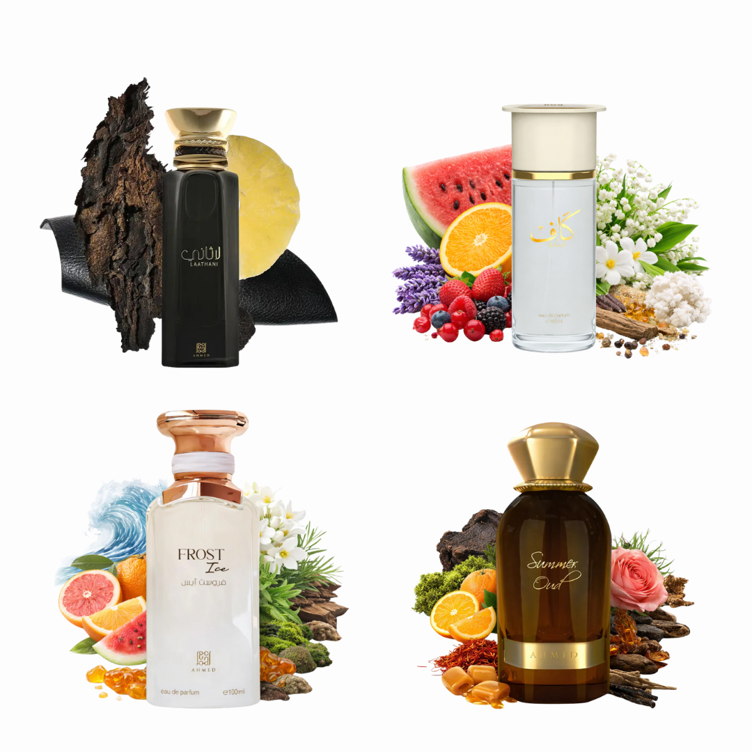 4 x Ahmed Al Maghribi | Laathani / Frost Ice / Summer Oud / Kaaf