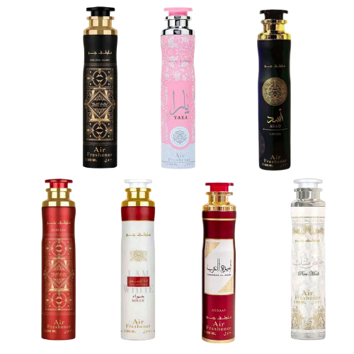 7 x Lattafa Raumspray 300 ml – Bundle gemischt